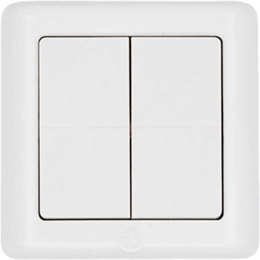 BLU Wall Switch 4 ZB DK White